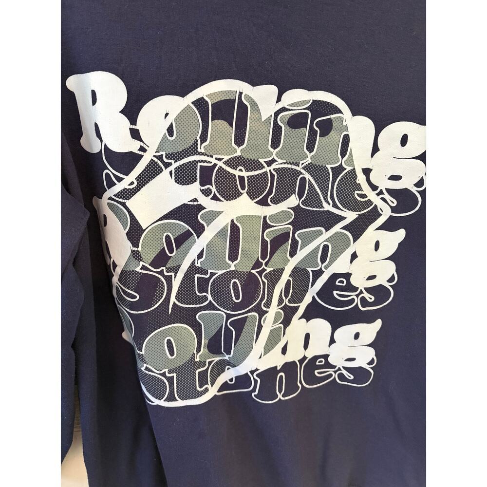Rolling Stones Navy Graphic Sweatshirt Pullover Top Women's Size XS - Picture 3 of 5